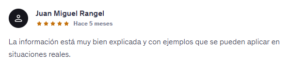 Review Curso de Servicio al cliente valoración de Curso de Servicio al cliente