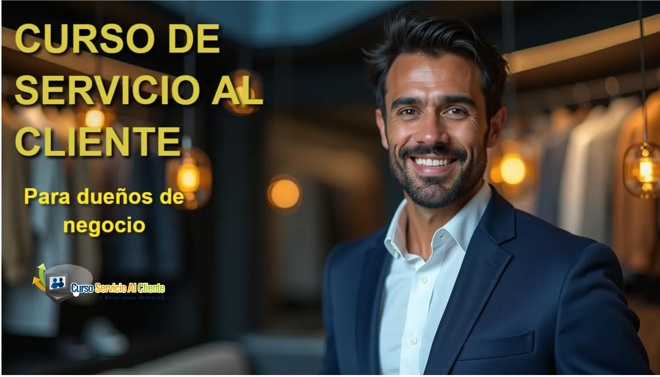 Portada Curso de servicio al cliente para dueños de negocio